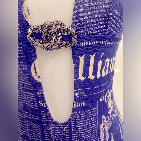 Beautiful rare vintage John Galliano gazette newspaper swimsuit - Picture 3 of 8